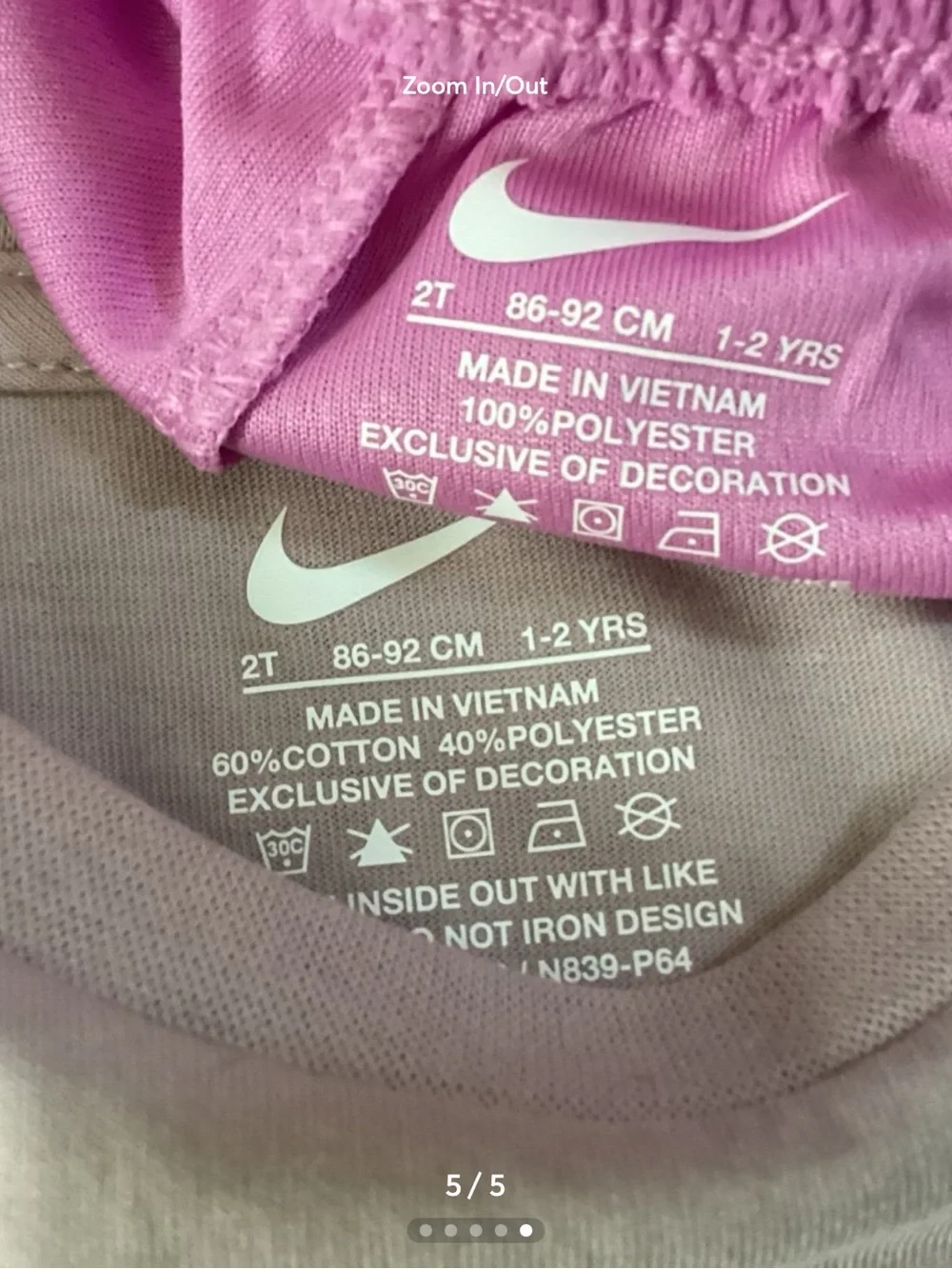 Nike Girls Tee & Shorts Set size 2T(NWT) ~PRICE IS FIRM, NO OFFERS~ - Picture 5 of 5